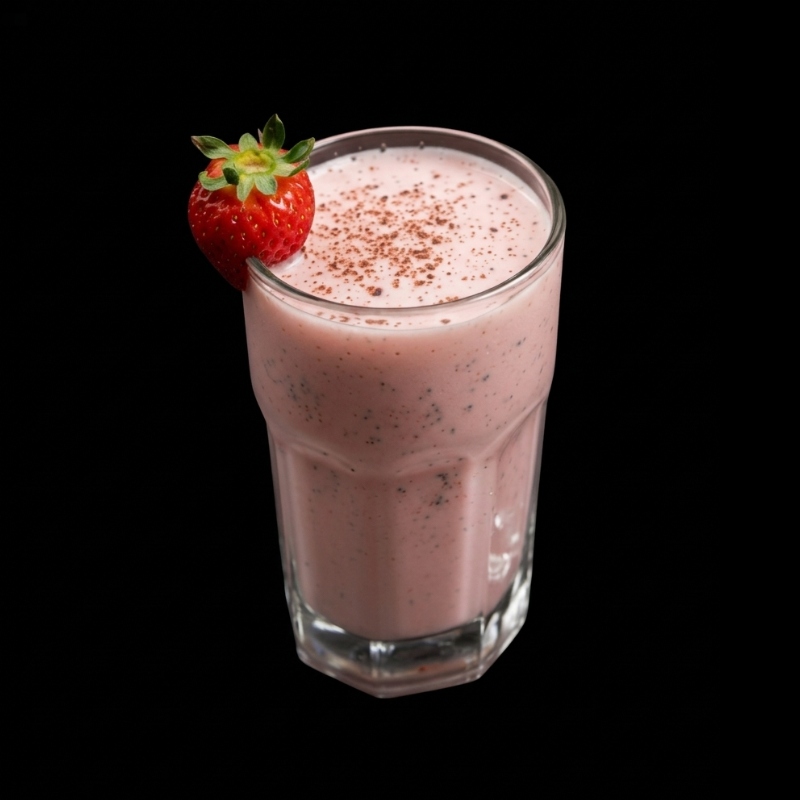 7. 🍓 Strawberry Lassi
