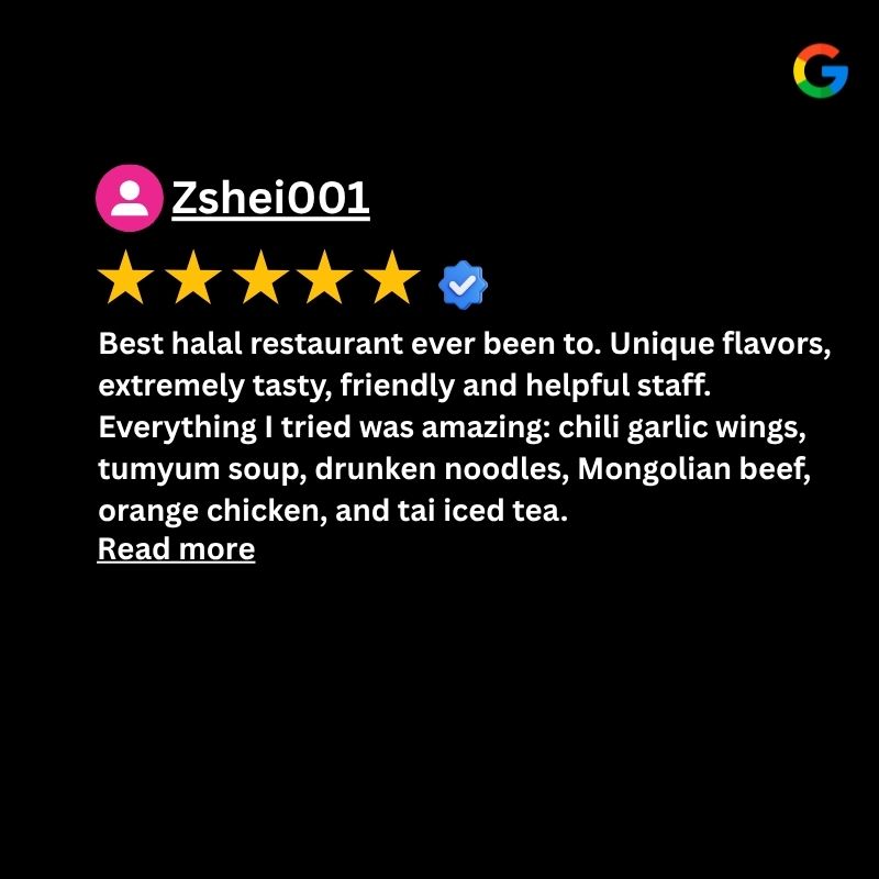 Google Reviews of Desi Halal Thai & Peri Peri