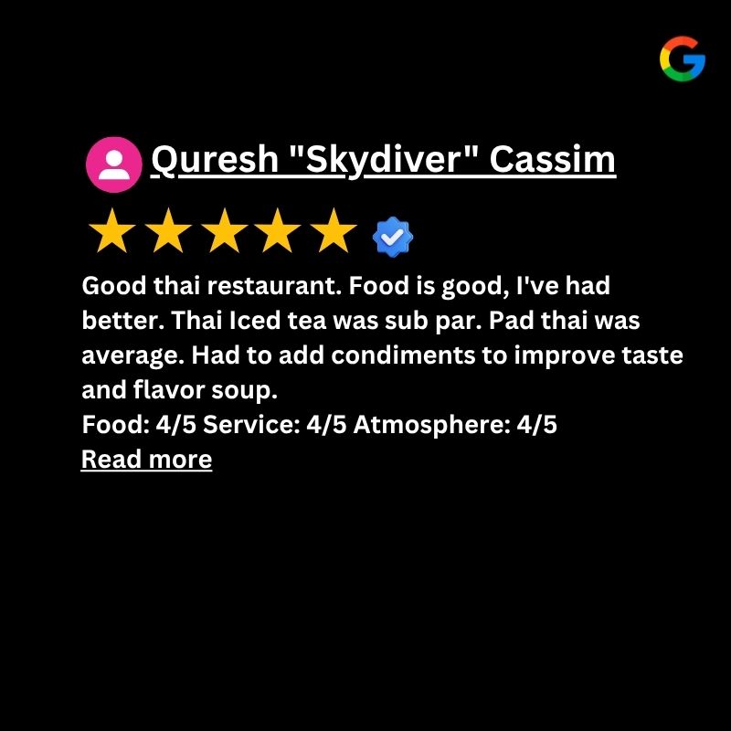 Google Reviews of Desi Halal Thai & Peri Peri