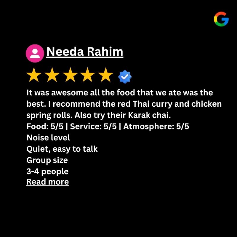 Google Reviews of Desi Halal Thai & Peri Peri